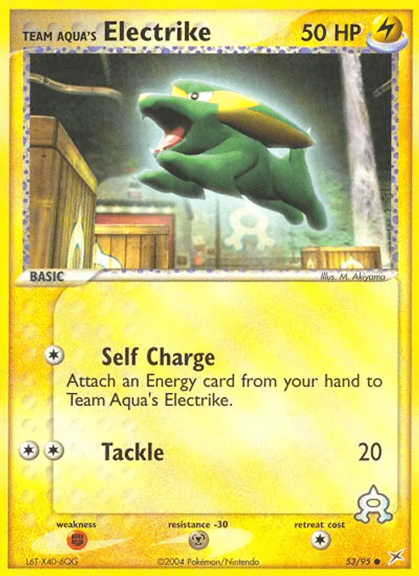Carta Team Aqua's Electrike 53/95 de Team Magma vs Team Aqua