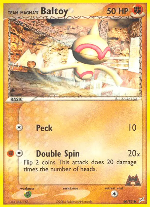 Carta Team Magma's Baltoy 60/95 de Team Magma vs Team Aqua