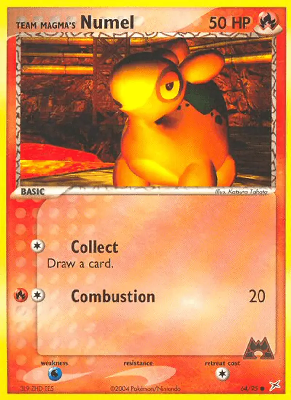 Carta Team Magma's Numel 64/95 de Team Magma vs Team Aqua