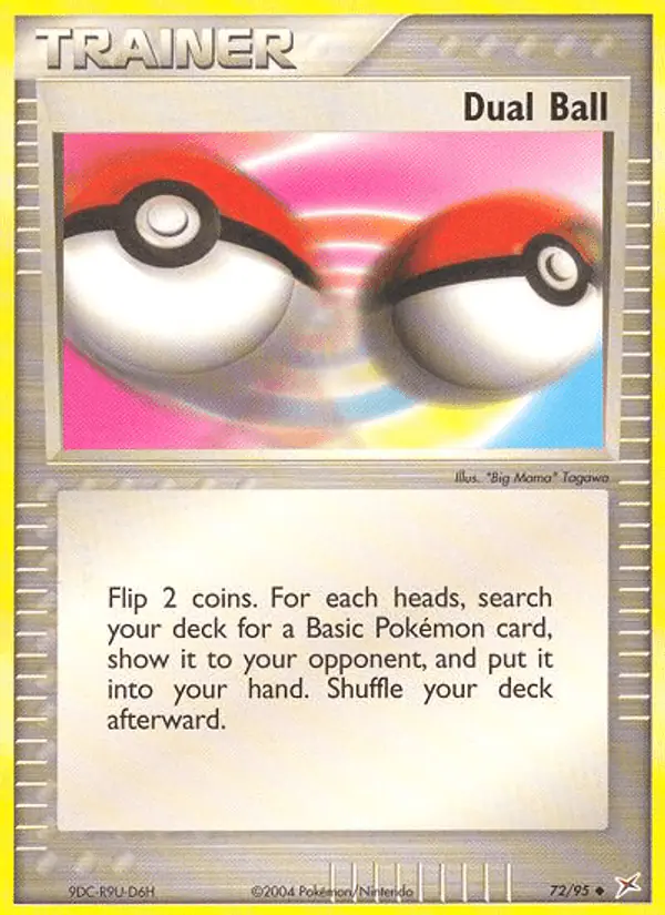 Carta Dual Ball 72/95 de Team Magma vs Team Aqua