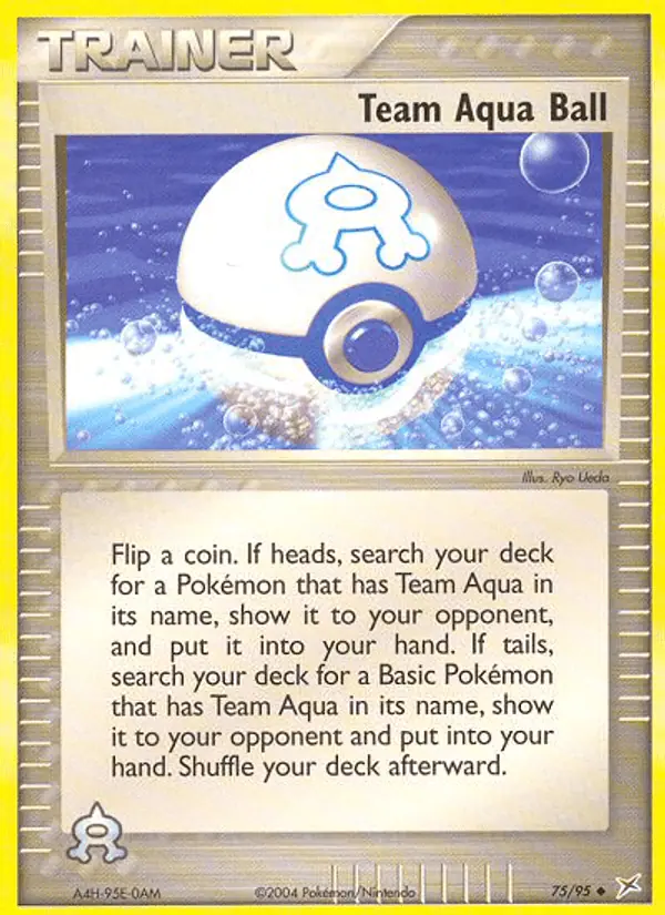 Carta Team Aqua Ball 75/95 de Team Magma vs Team Aqua