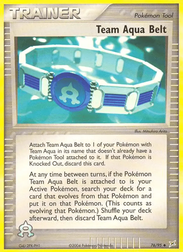 Carta Team Aqua Belt 76/95 de Team Magma vs Team Aqua