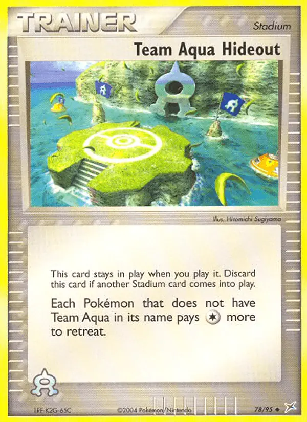 Carta Team Aqua Hideout 78/95 de Team Magma vs Team Aqua