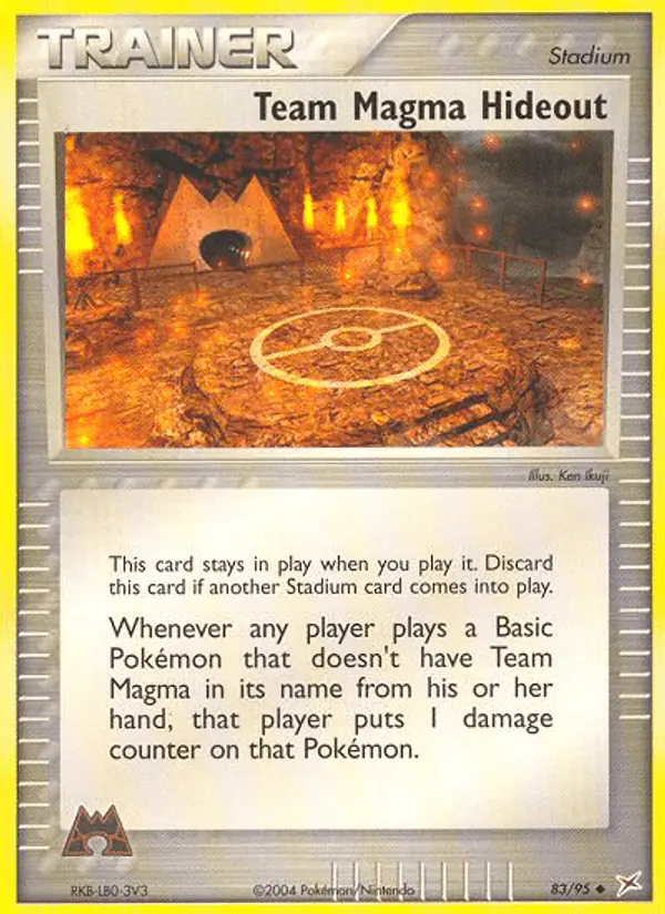 Carta Team Magma Hideout 83/95 de Team Magma vs Team Aqua