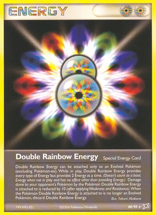 Carta Double Rainbow Energy 88/95 de Team Magma vs Team Aqua