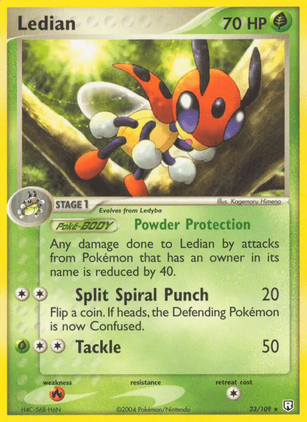 Carta Ledian 23/109 de Team Rocket Returns
