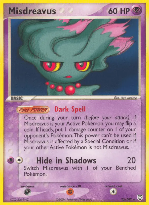 Carta Misdreavus 25/109 de Team Rocket Returns