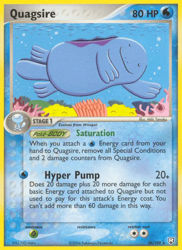 Carta Quagsire 26/109 de Team Rocket Returns