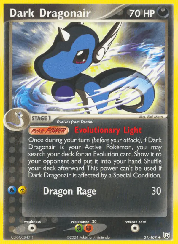 Carta Dark Dragonair 31/109 de Team Rocket Returns