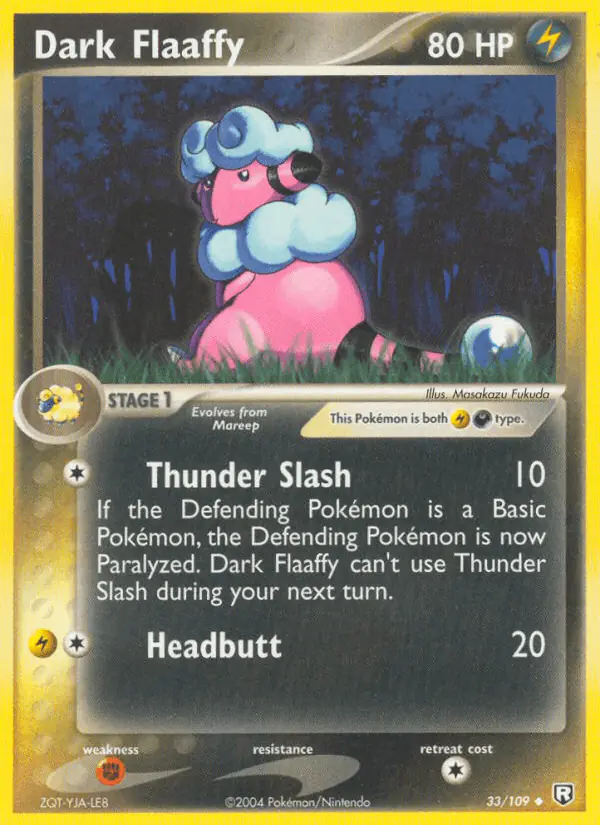 Carta Dark Flaaffy 33/109 de Team Rocket Returns