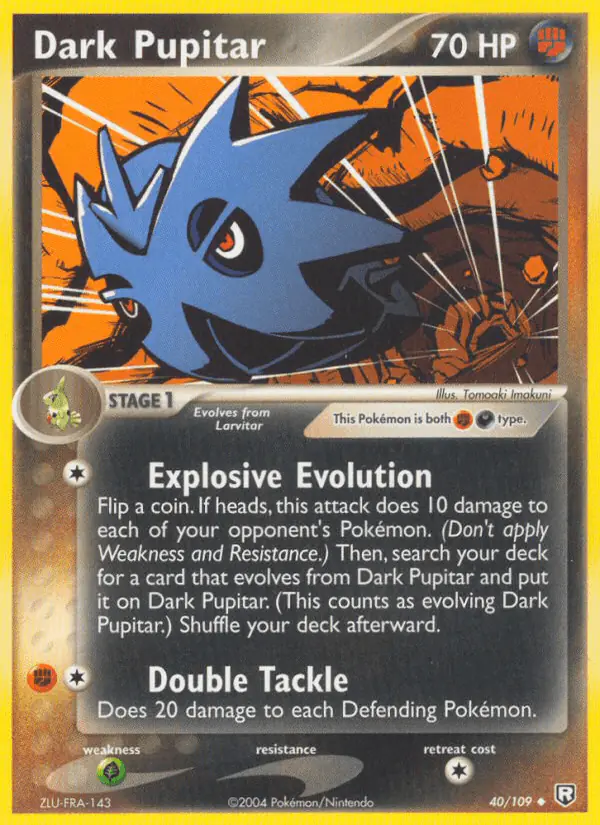 Carta Dark Pupitar 40/109 de Team Rocket Returns