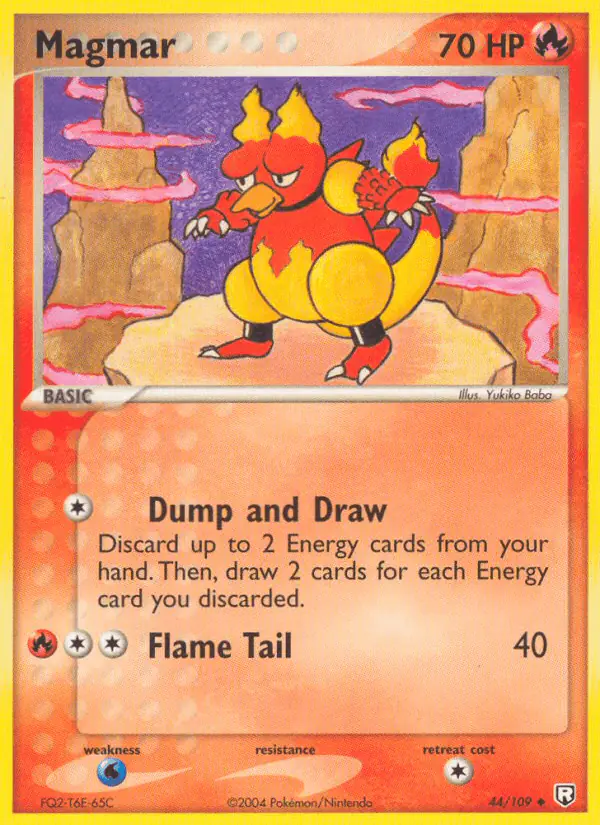 Carta Magmar 44/109 de Team Rocket Returns