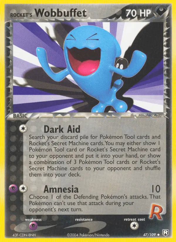 Carta Rocket's Wobbuffet 47/109 de Team Rocket Returns