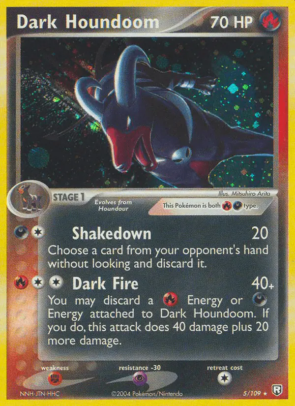 Carta Dark Houndoom 5/109 de Team Rocket Returns