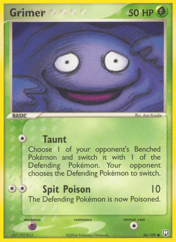 Carta Grimer 56/109 de Team Rocket Returns