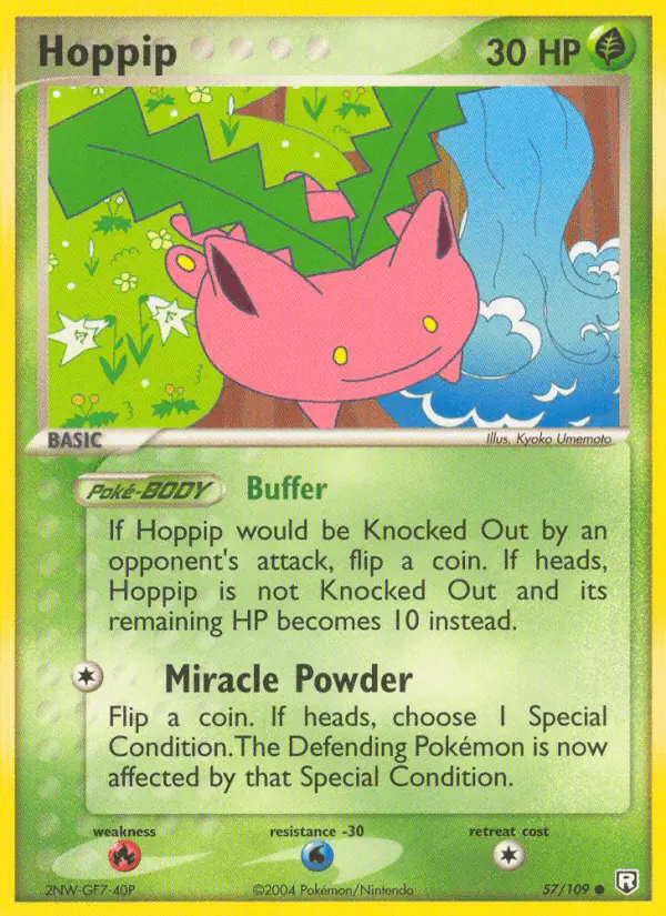 Carta Hoppip 57/109 de Team Rocket Returns