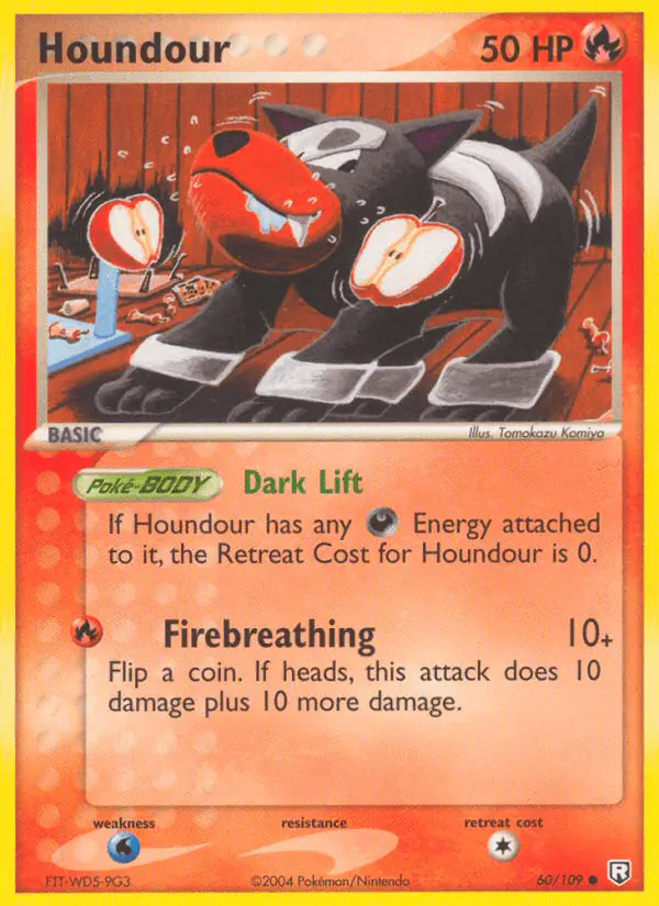 Carta Houndour 60/109 de Team Rocket Returns