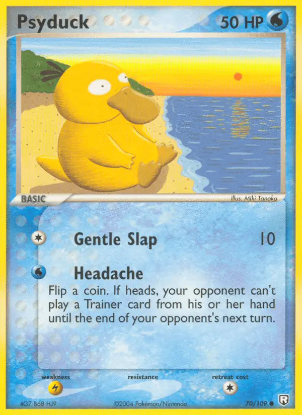 Carta Psyduck 70/109 de Team Rocket Returns