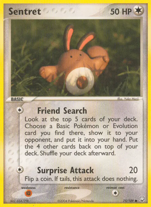 Carta Sentret 75/109 de Team Rocket Returns