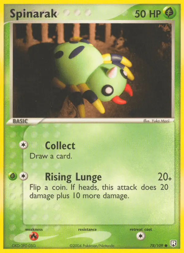 Carta Spinarak 78/109 de Team Rocket Returns