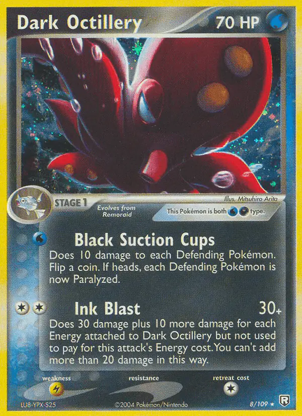 Carta Dark Octillery 8/109 de Team Rocket Returns