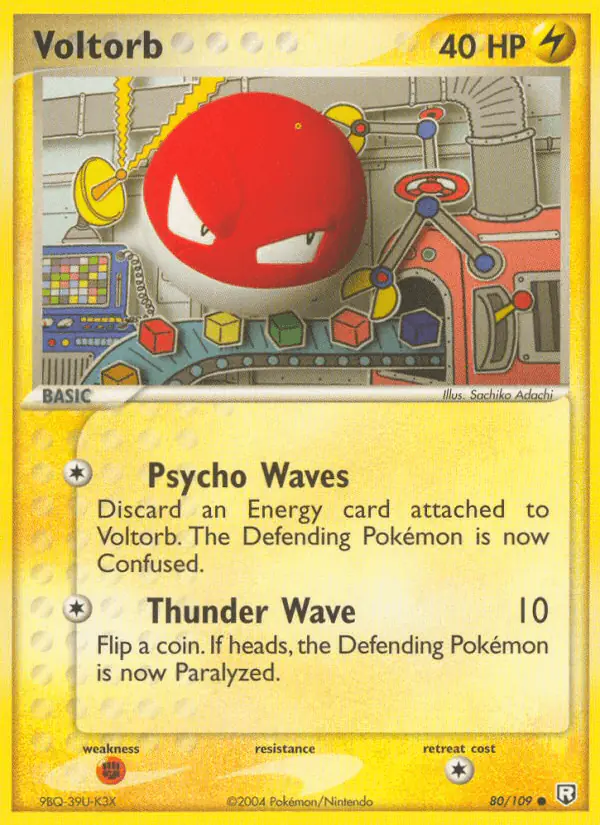 Carta Voltorb 80/109 de Team Rocket Returns