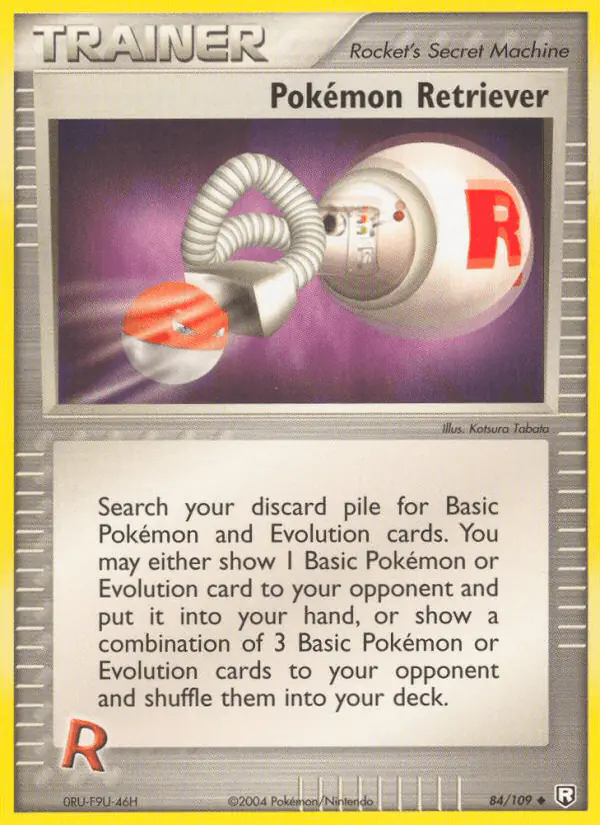 Carta Pokémon Retriever 84/109 de Team Rocket Returns