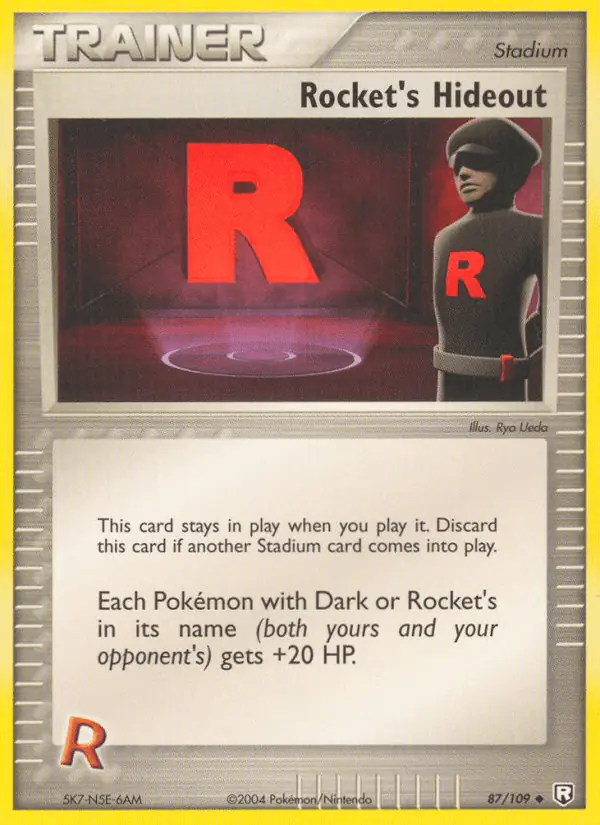 Carta Rocket's Hideout 87/109 de Team Rocket Returns