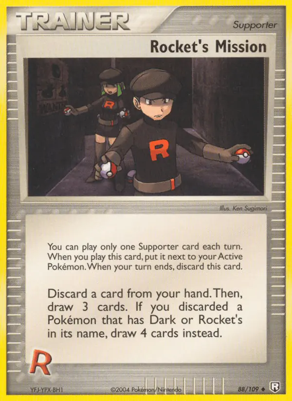 Carta Rocket's Mission 88/109 de Team Rocket Returns
