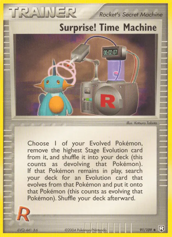 Carta Surprise! Time Machine 91/109 de Team Rocket Returns