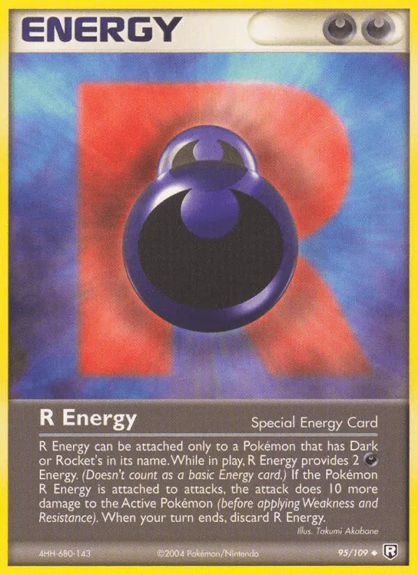 Carta R Energy 95/109 de Team Rocket Returns