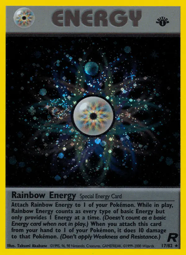Carta Rainbow Energy 17/82 de Team Rocket