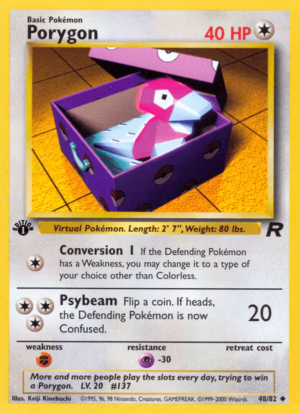 Carta Porygon 48/82 de Team Rocket
