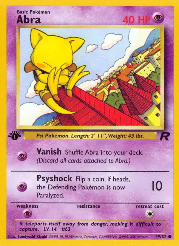 Carta Abra 49/82 de Team Rocket