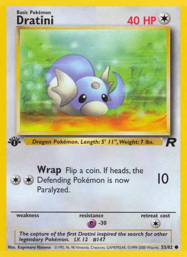Carta Dratini 53/82 de Team Rocket