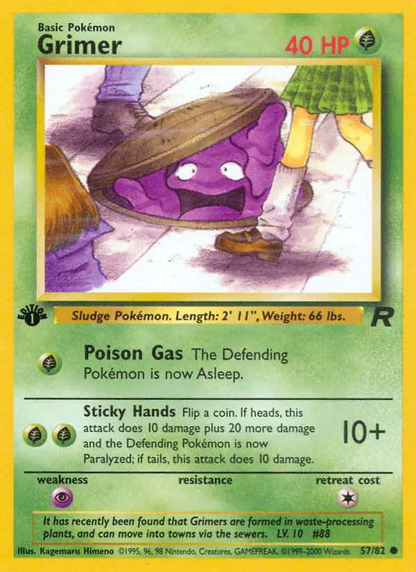 Carta Grimer 57/82 de Team Rocket