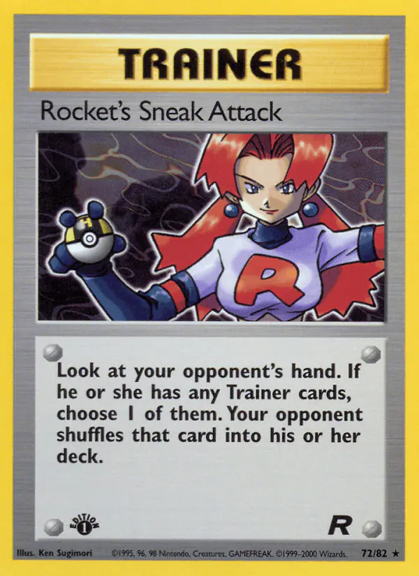 Carta Rocket's Sneak Attack 72/82 de Team Rocket