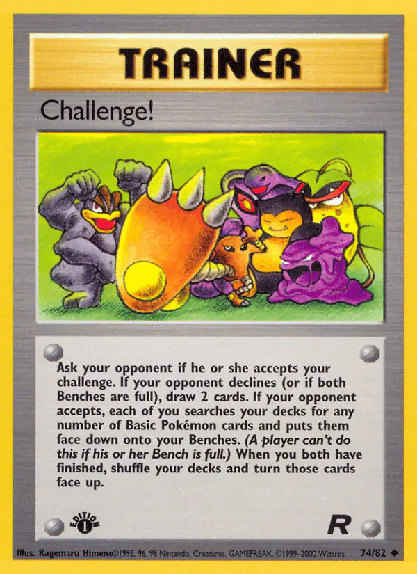 Carta Challenge! 74/82 de Team Rocket