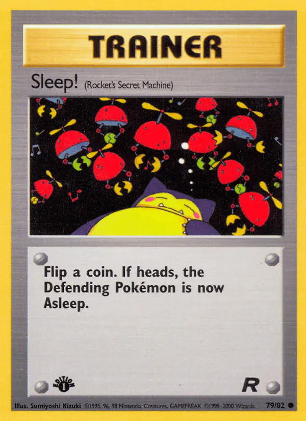 Carta Sleep! 79/82 de Team Rocket