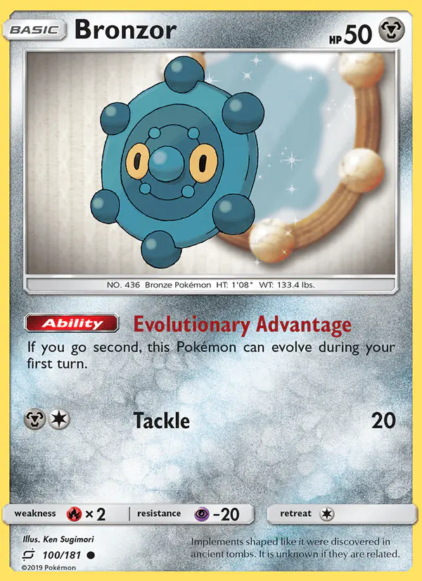 Carta Bronzor 100/181 de Team Up