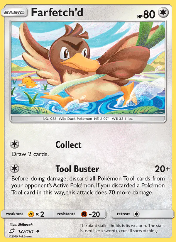Carta Farfetch’d 127/181 de Team Up