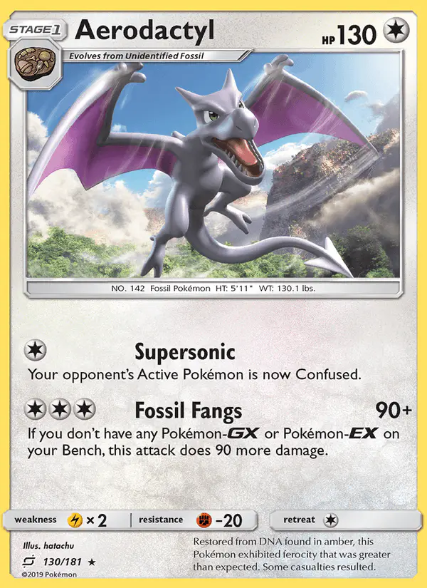 Carta Aerodactyl 130/181 de Team Up