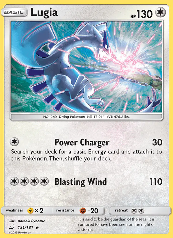 Carta Lugia 131/181 de Team Up
