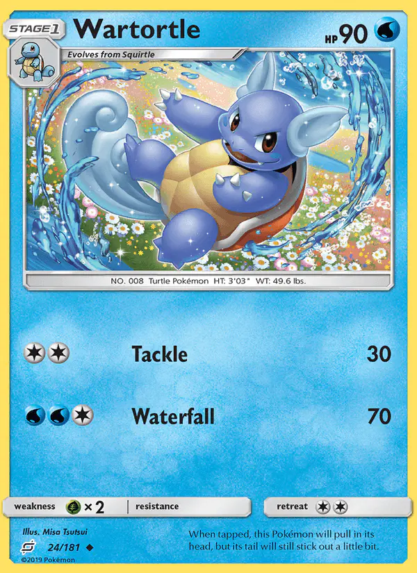 Carta Wartortle 24/181 de Team Up