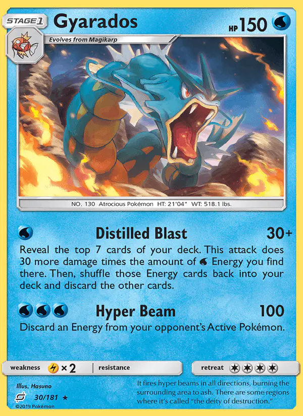 Carta Gyarados 30/181 de Team Up