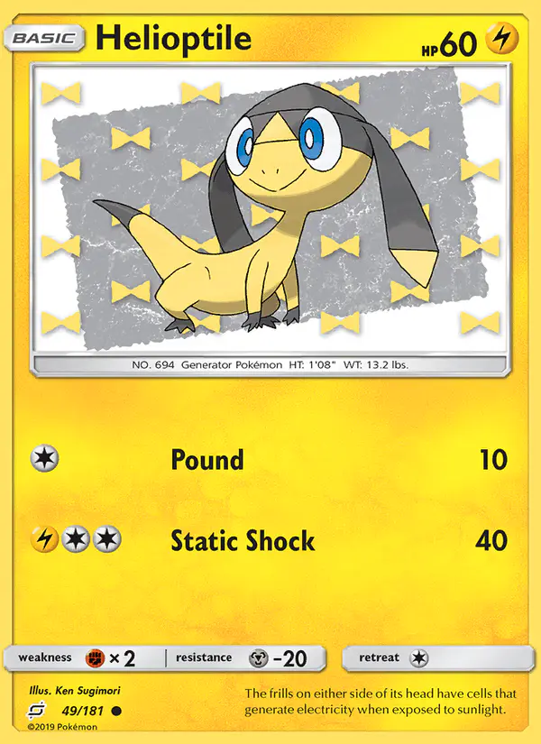 Carta Helioptile 49/181 de Team Up