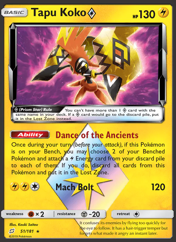 Carta Tapu Koko ◇ 51/181 de Team Up