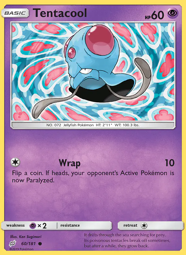 Carta Tentacool 60/181 de Team Up