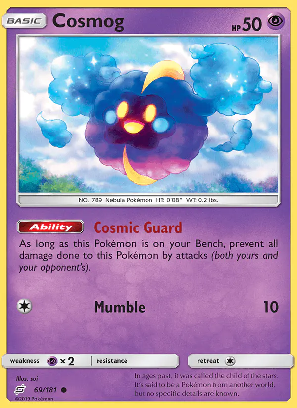 Carta Cosmog 69/181 de Team Up