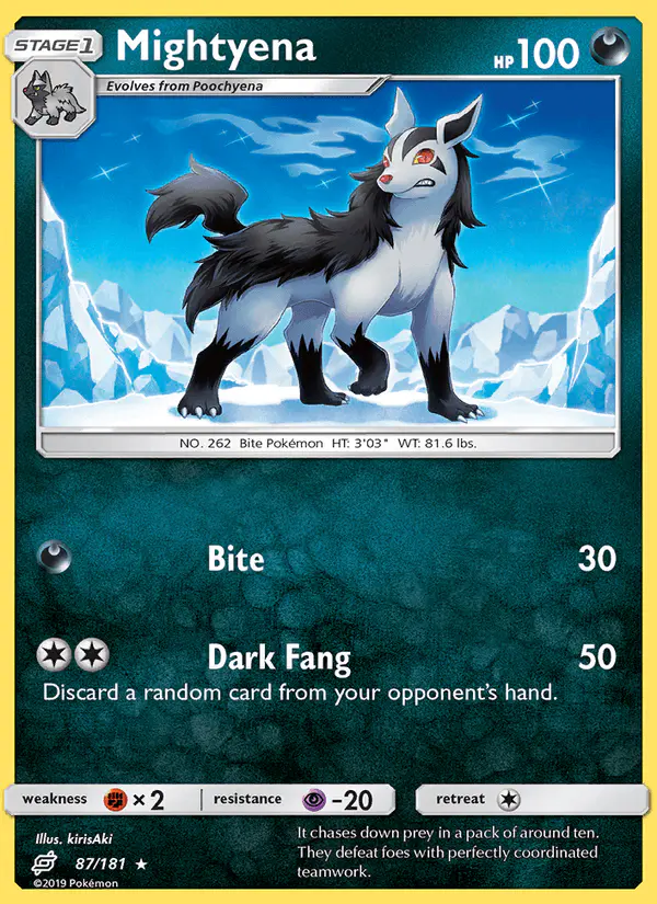 Carta Mightyena 87/181 de Team Up